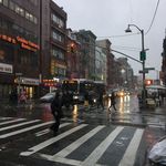 Rainy Chinatown street