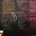 Chalkboard menu at Milkbar Midtown