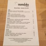 Momufuku Noodle Bar menu from January 16, 2016