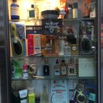 Display case outside Pasteur Pharmacy