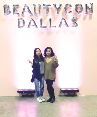 My friend Monica and I at Beautycon