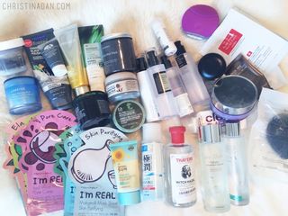 All my skincare products