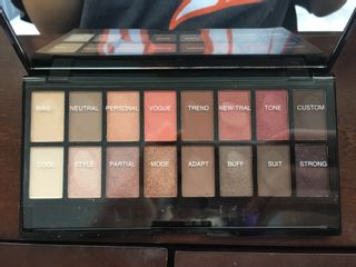 Inside of the Makeup Revolution palette