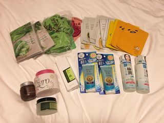 Skincare products from Korea and Japan