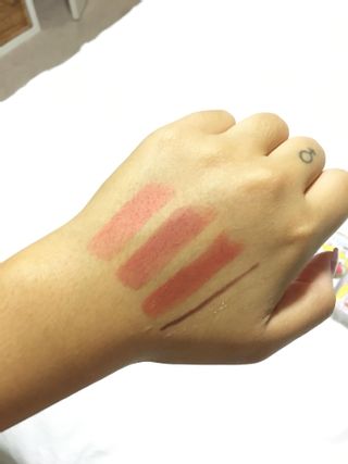 Makeup swatches