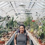 Me inside the cactus greenhouse