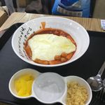 Bowl of cheesy tteokbuki